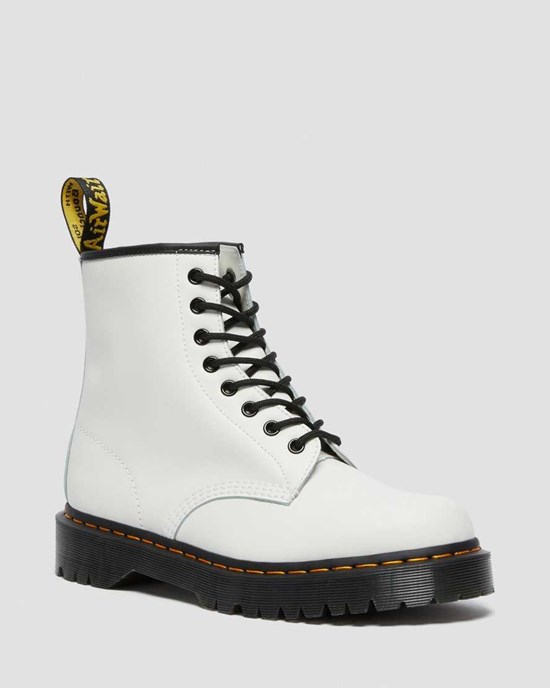 Botine Dama Dr Martens 1460 Bex Smooth Piele Albi | FVXWU3125