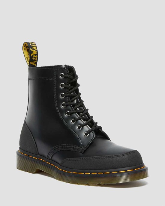 Botine Dama Dr Martens 1460 Guard Panel Piele Negrii | NIBXJ8536