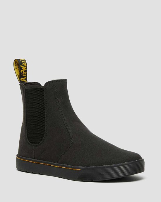 Cizme Utilitare Barbati Dr Martens Tempesta Panza Negrii | DFEVI1325