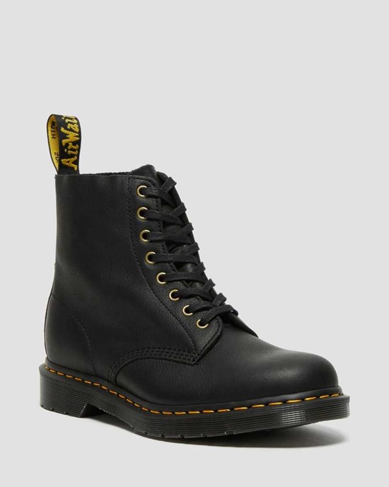 Ghete cu Siret Barbati Dr Martens 1460 Pascal Ambassador Piele Negrii | XSJTI5273