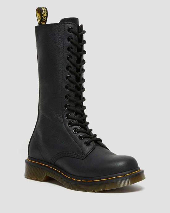 Ghete cu Siret Dama Dr Martens 1B99 Virginia Piele Negrii | WMBZH5397