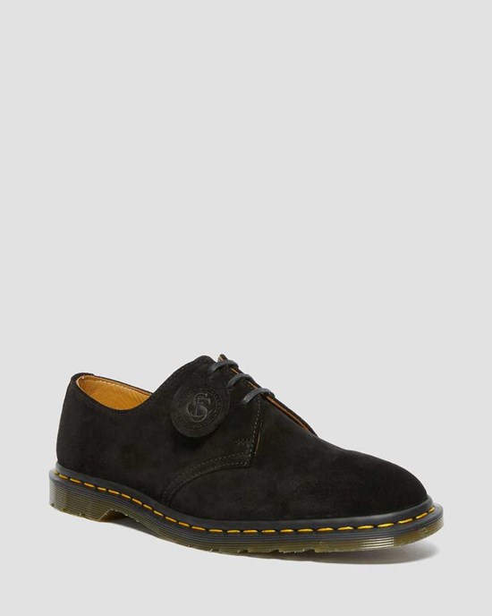 Pantofi Oxford Barbati Dr Martens Archie II Made in England Piele Intoarsa Negrii | AFDWQ3680