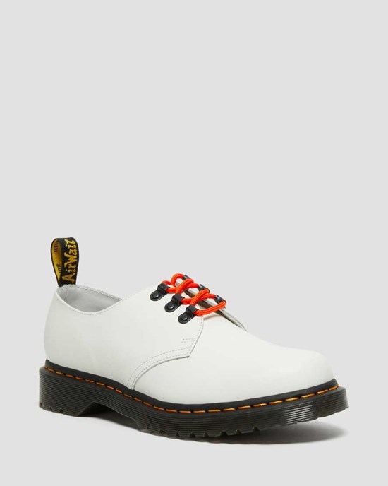 Pantofi Oxford Dama Dr Martens 1461 Ben Smooth Piele Albi | HOFGA0586