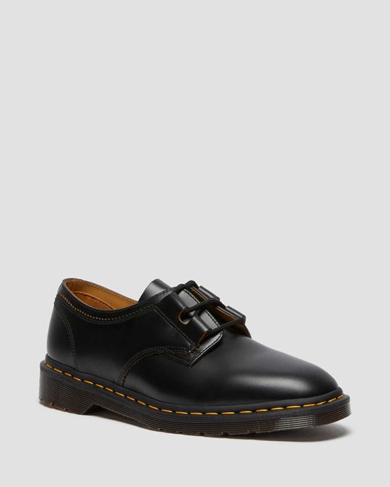 Pantofi Oxford Dama Dr Martens 1461 Ghillie Piele Negrii | GIJDC6041