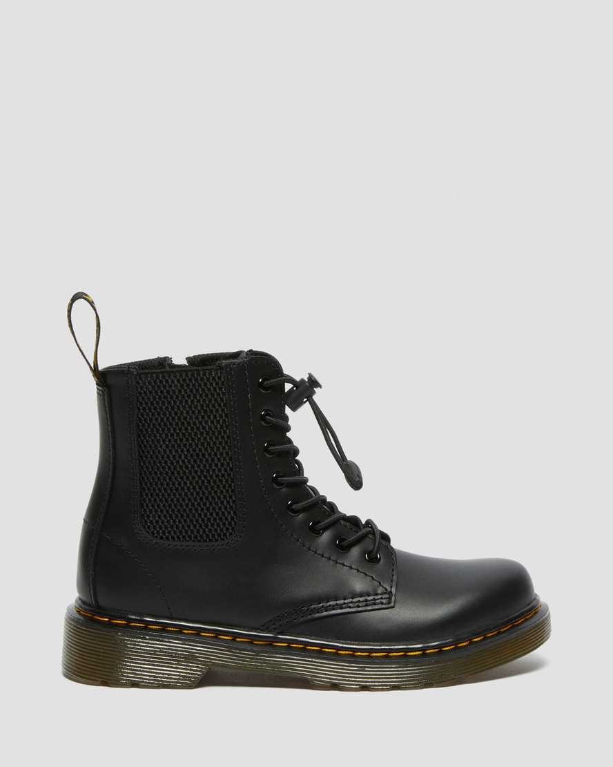 Bocanci Copii Dr Martens Junior 1460 Harper Piele Negrii | NYWPO9802