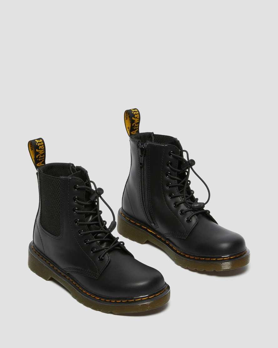 Bocanci Copii Dr Martens Junior 1460 Harper Piele Negrii | NYWPO9802