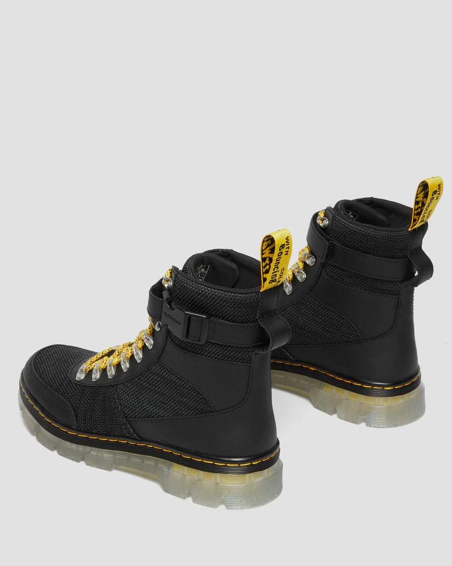 Cizme Utilitare Barbati Dr Martens Combs Tech Coated Panza Mix Negrii | GBVNY9703