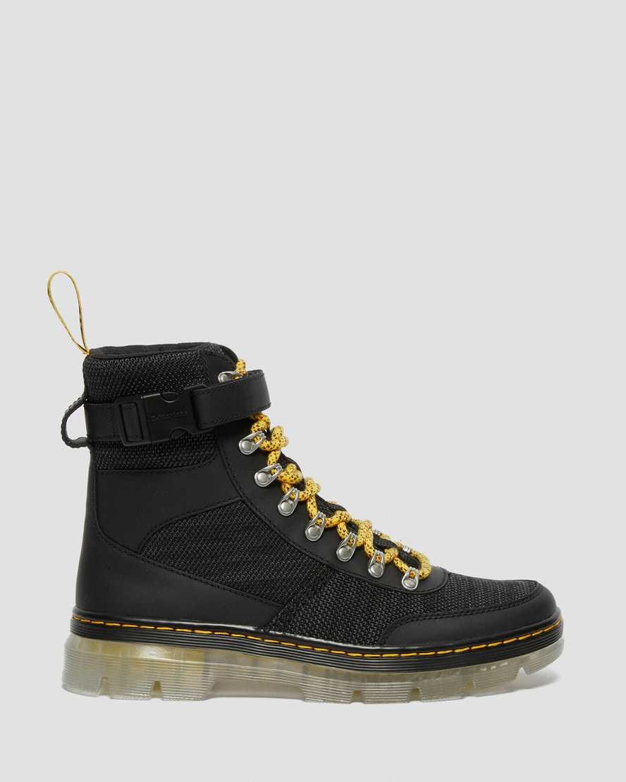 Cizme Utilitare Barbati Dr Martens Combs Tech Coated Panza Mix Negrii | GBVNY9703