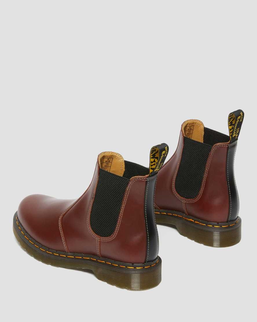 Ghete Chelsea Barbati Dr Martens 2976 Abruzzo Piele Maro Negrii | TZRMV2478