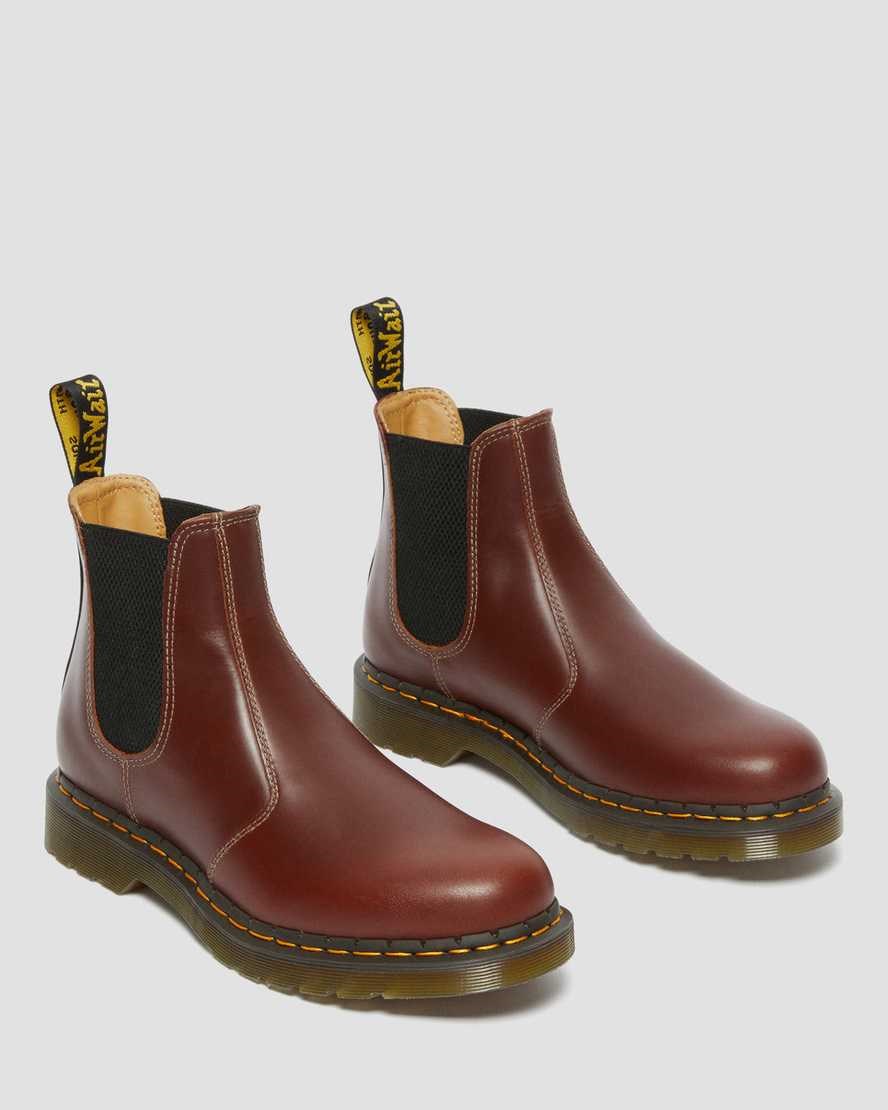 Ghete Chelsea Barbati Dr Martens 2976 Abruzzo Piele Maro Negrii | TZRMV2478