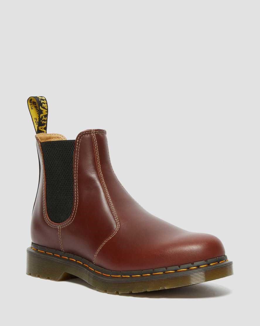 Ghete Chelsea Barbati Dr Martens 2976 Abruzzo Piele Maro Negrii | TZRMV2478