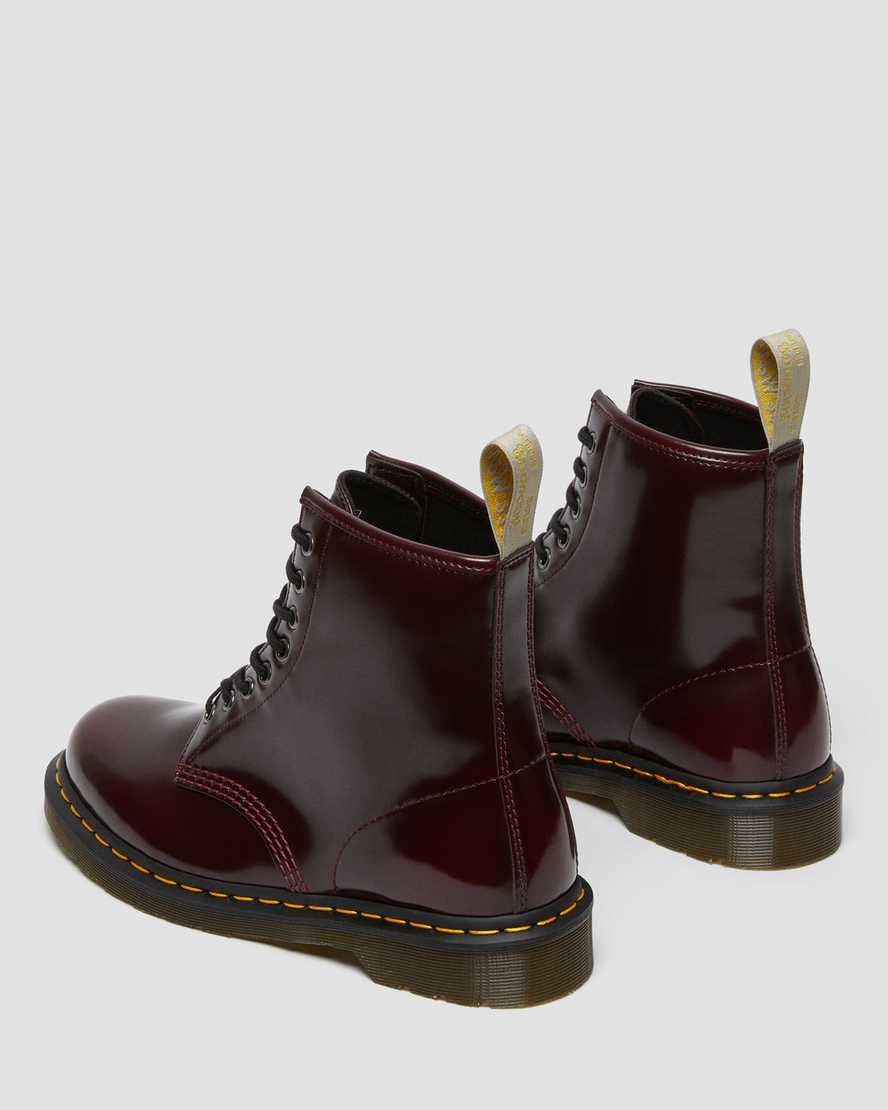 Ghete cu Siret Barbati Dr Martens Vegan 1460 Rosii | IGORL8017