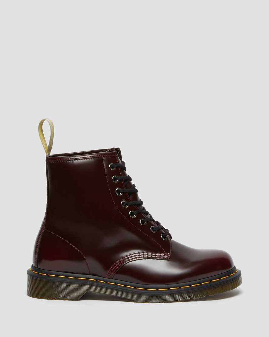 Ghete cu Siret Barbati Dr Martens Vegan 1460 Rosii | IGORL8017