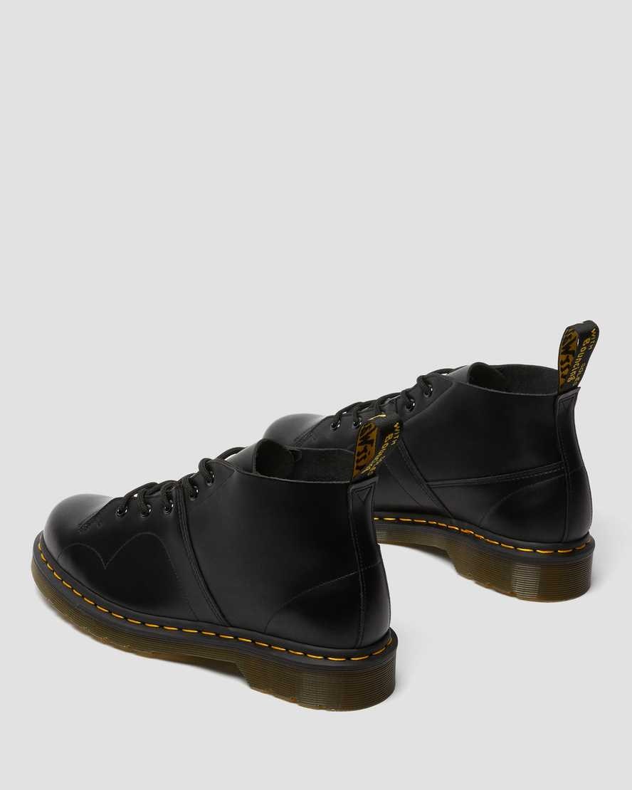 Ghete cu Siret Dama Dr Martens Church Smooth Piele Negrii | ABPSM1638