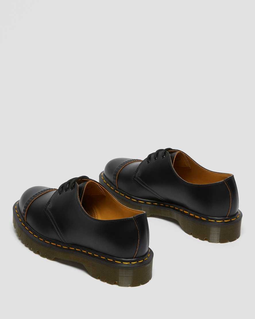 Pantofi Oxford Barbati Dr Martens 1461 Bex Made in England Bombeu Cap Negrii | LGITB3526