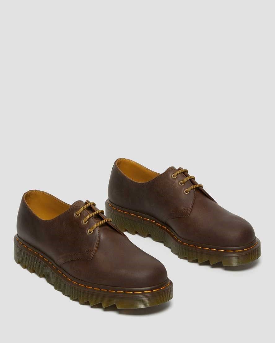 Pantofi Oxford Barbati Dr Martens 1461 Ziggy Piele Maro Inchis | UTAOF8936