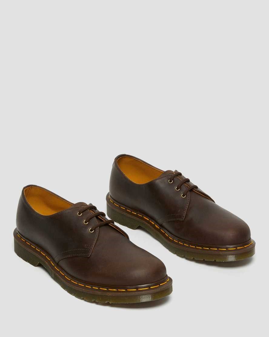 Pantofi Oxford Dama Dr Martens 1461 Crazy Horse Piele Maro | QSOPY6819