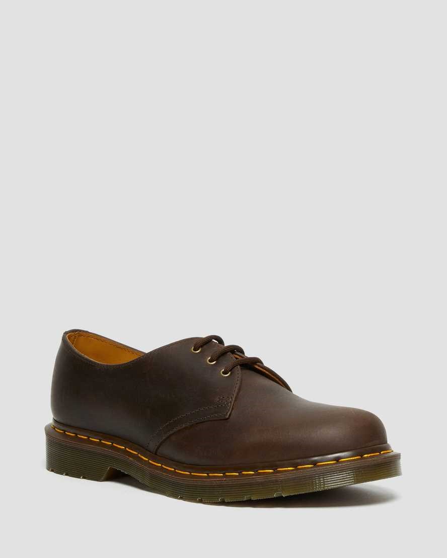 Pantofi Oxford Dama Dr Martens 1461 Crazy Horse Piele Maro | QSOPY6819