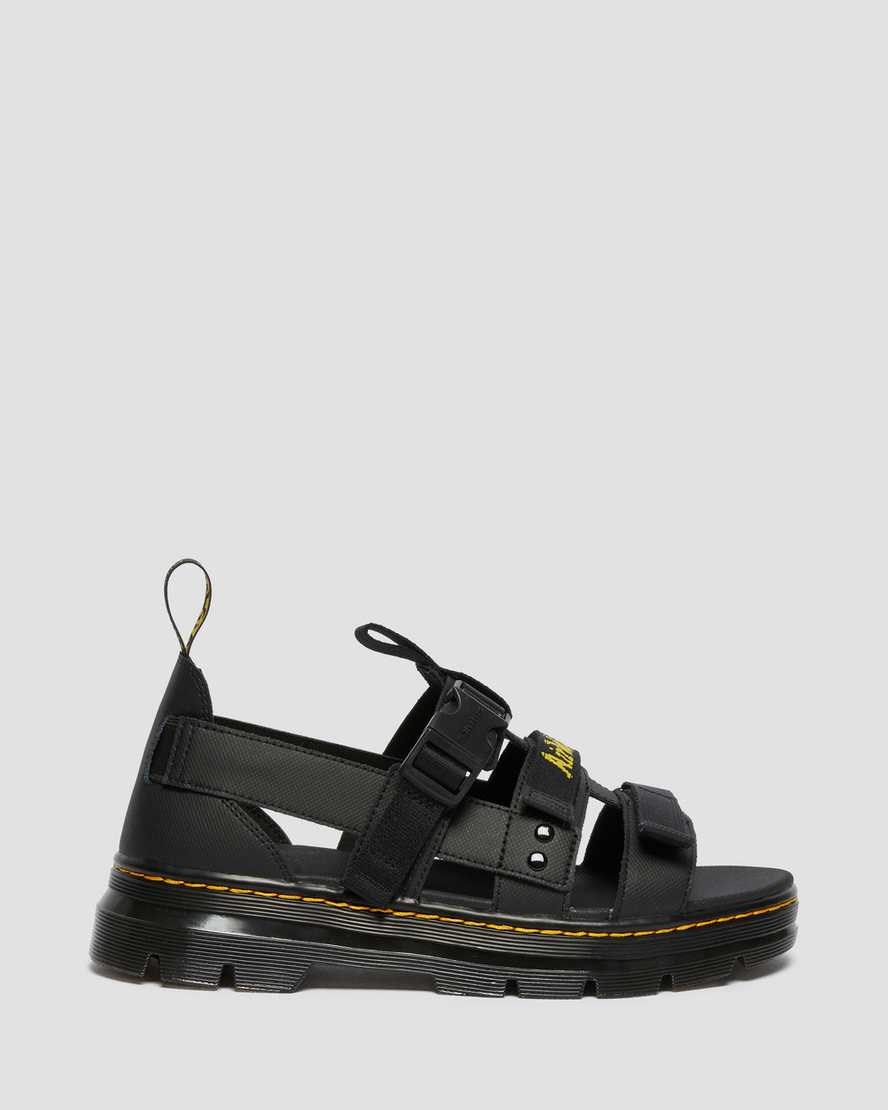 Webbing Sandals Dama Dr Martens Pearson Negrii | SEODP8346